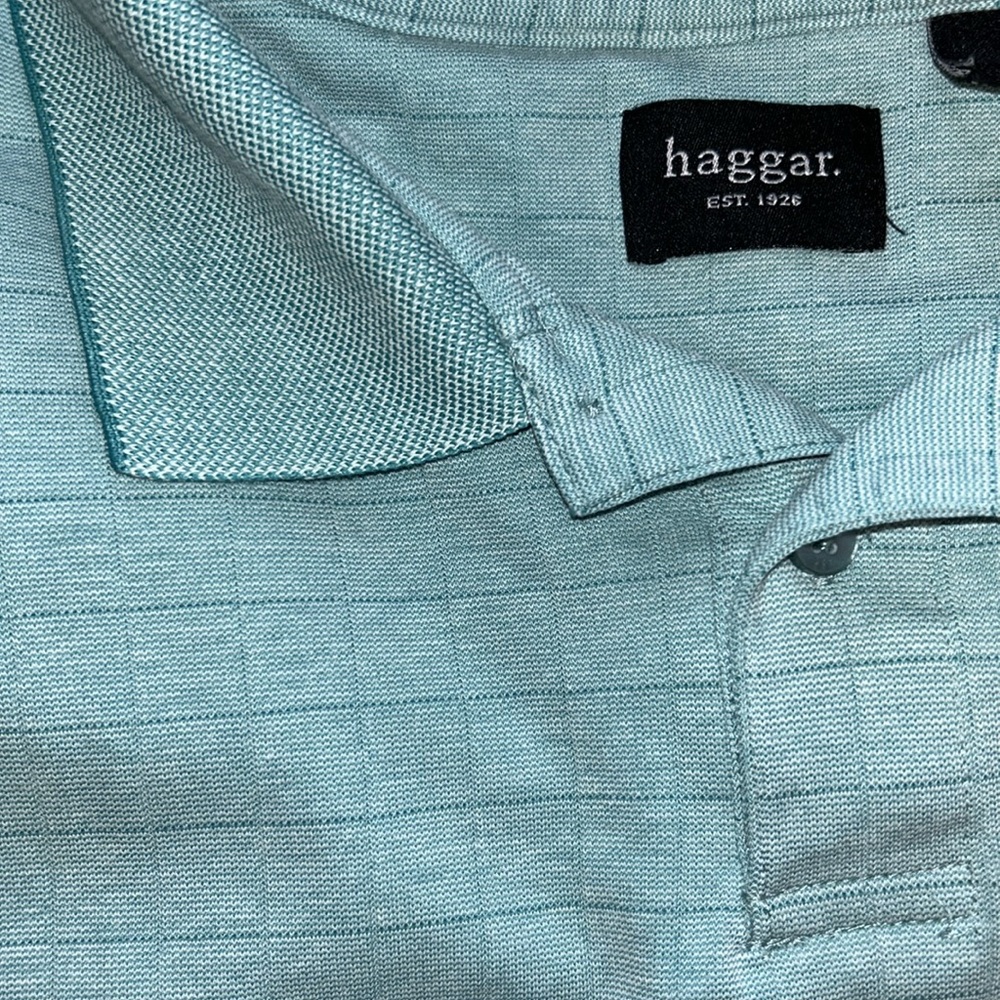 Men’s Teal Collard Shirt - Picture 4 of 4